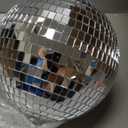 Alytimes Mirror Disco Ball - 8-Inch Cool and Fun Silver Hanging Party Disco Ball Big Party Decorations, Party Design