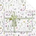 JarThenaAMCS 6 Sheet Wildflower Wrapping Paper -Not Roll- Watercolor Floral Flower Gift Wrap Paper Folded Flat Large Art Papers for DIY Crafts Gift Wrapping, 27.6 x 39.4 Inch