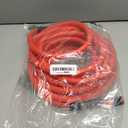 Hybrid Air Hose 3/8-Inch x 25FT300 PSI Heavy Duty Air Compressor Hose, Lightweight, Kink Resistant, All-Weather Flexibility with 1/4-Inch Swivel Solid Aluminum Quick Coupler and Plug,Red