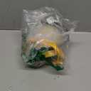 Inflatable Dog Cone Collar for Large Medium Small Dogs, Soft Adjustable Recovery Collar for Dogs Cats,Dog Neck Donut Cone,Pet Cone Alternative After Surgery(Hamburger,Small (SNeck 4"-7", Lemon)