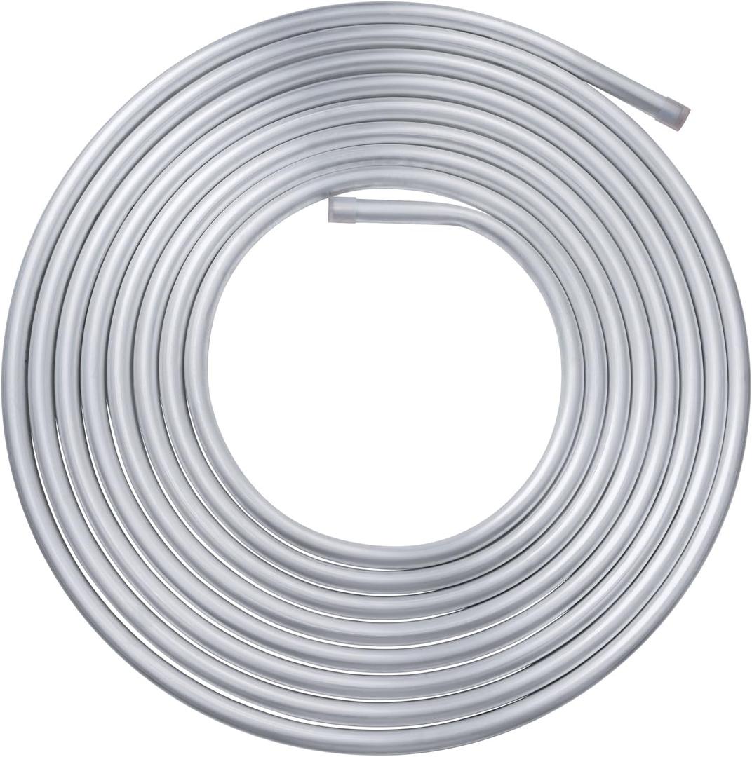 Vigorous 3/4" OD Aluminum Coiled Tubing, Seamless Round Pipe 1060, 0.05" Wall Thickness, Refrigeration Tubing, Fuel Line, Automotive Oil Pipe, Compressor Tube, 10FT