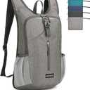 20L Hiking Backpack Lightweight Packable Hiking Daypack for Women Men, Foldable Small Backpacks for Travel Camping Outdoor (Grey)