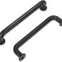 10 Pack 3-3/4 Inch Matte Black Kitchen Cabinet Handles Black Modern Cabinet Pulls Antique Dresser Drawer Pulls Farmhouse Kitchen Hardware for Cabinets Cupboard Closet (3-3/4"/96MM Hole Centers)