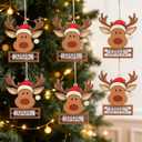 Thyle 6 Pcs Christmas Money Holders for Cash Gift Funny Reindeer Money Holders Ornament Christmas Tree Gift Cash Hanging Ornaments Here's a Few Buck for Xmas Party Stocking Stuffers Gifts