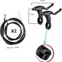 Bike Disc Brake Kit,Bike Front and Back Disc Brake Kit-Calipers,2 Pcs Stainless Steel 160 mm Rotors&Cable&Brake Lever&A Pair of Bicycle Brake levers&Fixing Screws