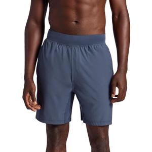 Gaiam Men's Hatha 7” Short, Standard Fit, Stretch Lightweight Material, Moisture-Wicking (Gray, M)