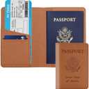 2 x Cnycmy Passport Holder for Travel,Passport Cover Case with RFID