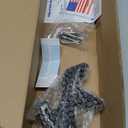 Anovo Flag Pole Kit- Upgraded Holder, Stainless Steel 5 FT Flag Poles with1 Inch Metal 360 Rotating Flag Pole Rings Two-Position Flag Pole Bracket Mounting for Outside House Porch (5 FT-Black)