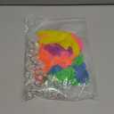 100pcs LED Glow Balloons Set Includes 50 PCS LED Round Mini Balloon Lights and 50 PCS UV Neon Balloons Glow in the Dark for Birthday Decorations Wedding Decoration Supplies (Colourful-f03)