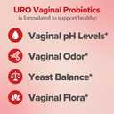 O Positiv URO Vaginal Probiotics for Women pH Balance with Prebiotics & Lactobacillus Vaginal Health Supplement Promote Healthy Vaginal Odor & Flora, 60 Count (Pack of 1), 1 Month Supply
