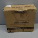 Vinyl Record Player Bluetooth Turntable with Built in Stereo Speakers Belt Drive 3 Speeds Vintage Turntables for Vinyl Records Support RCA Output, Aux in, Auto Stop, Light Walnut