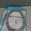 2 x 26FT 60W USB C to USB C Right Angle Fast Charging Cable,Long Cord Nylon Braided, Type C Charger Cord for,Apple-iphone 15,Sam-sung GalaxyS24 S23 S22 A15,iPad Pro/Air,Pixel 5/4 XL,One-Plus 8T,PS5 (Grey)