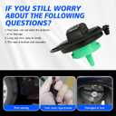 2 x Downhill 1 PC Gas Cap, Fuel Filler Port Leak-proof and Moisture-proof Fuel Tank Cap with Rubber Ring, Close Fit Original Replacement #5C0201550T 5Q0201550L, Compatible with Audi Model (Black)