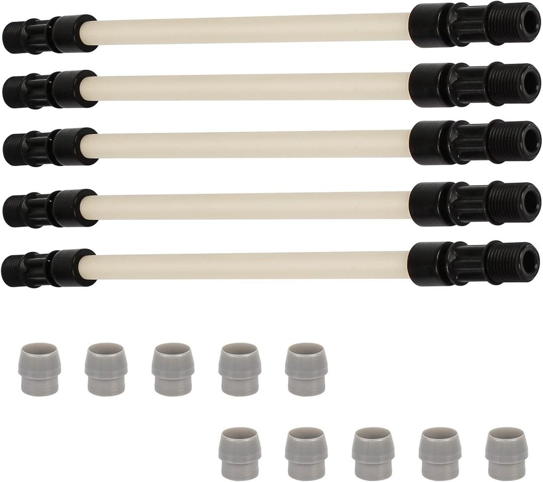 MCCP202 Pump Tubes Replacement for Pump Tube #2, 0-100 Psi / 0-6.9 Bar, Fits for Most Classic, 45, 85, Single Head, 85mhp17, SVP & S Series Pumps - Pack of 5