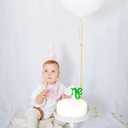 First Birthday Wood Cake Topper,Golf-Themed One-Year-Old Party Decoration Supplies Sports-Themed One-Year-Old Birthday Cake Decoration,Hole In One One-Year Cake Decoration