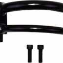 Performance Black A/C Compressor Curved Manifold Compatible with Sanden SD7B10 7176 SD7 Style