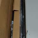 5/8 Diameter Curtain Rods 30-90 Inch, for 30-84 Inch Windows, Adjustable Splicing Black Curtain Rods for Windows with Brackets, Window Rod Long Small Curtains Rod, 2 Pack