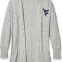 chicka-d Women's Cozy Fleece Cardigan Heather Grey Medium