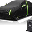 Car Cover Waterproof All Weather -Outdoor Car Snow Cover Snowproof UV Protection Windproof - Winter Rain Heavy Duty Full Car Covers Universal Fit for Sedan Length Up to 169 inch