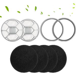 Hepa Sponge Filter Replacement Accessories Compatible with Oneisall &Afloia &Homeika Pet Grooming Kit & Vacuum (2 Hepa Filters+4 Sponges)