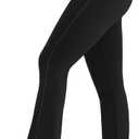 Sunzel Flare Leggings for Women High Waist Workout Leggings with Pockets Tummy Control Wide Leg Flared Yoga Pants (Black, XS)