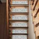 PURE ERA Cushioned Stair Mat, 8 x 30 Inch Non-Slip Stair Treads, Staircase Step Treads Foam Stair Pads, Tape Free Durable Stair Treads for Wooden Steps Washable, Easy to Clean (12 Pieces)