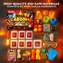 Playz Mega Kaboom! 150+ Explosive Science Experiments Kit for Kids Age 8-12 with 75 App & Video Guided Experiments - Chemistry Set STEM & Educational Toys & Gifts for Boys, Girls, Teenagers & Kids