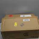 Masupu Nightstand with Charging Station,Mid-Century Modern Bedside Table with Storage Drawer and Open Wood Shelf,Small Gold Frame Side Table for Bedroom,Living Room (White)