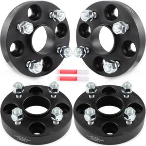 SCITOO 4Pcs Wheel Spacers 1" 4x100 Bore 56.1mm Studs 12x1.5 4Lug Wheel Spacers Adapters Fit for Honda for Accord for Honda Civic for Honda Civic del Sol CRX Fit Prelude for Kia Sephia