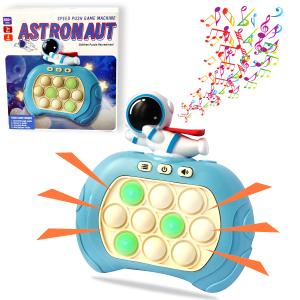 Quick Push Game，Pop Game Fidget Toys, Fast Push Bubble Game, Handheld Puzzle Game Sensory Toys ，Light Up Push Pop Game for Kids 3-12 Girls and Boys Teens Adults Decompressio
