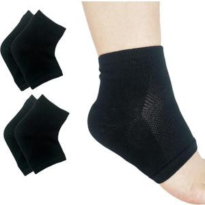 Gel Heel Sports Sock for Kids with Heel Discomfort Severs Plantar Fasciitis Heel Pain (2 Pairs Kids 3-7 Women 5-9)