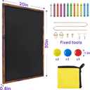 Magnetic Chalkboard, 20x30 Inches Blackboard for Wall, Black Dry Erase Board for School, Office, Home, Bar and Restaurant Menu