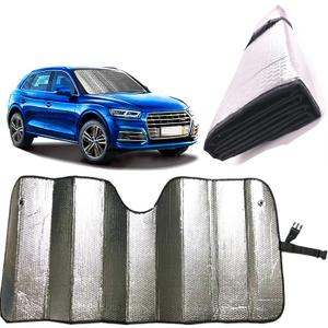 Windshield Sunshade-Thicken 5-Layer Bubble Block Heat and Sun UV Rays,Front Windshield Sun Shade,Sun Visor for Car- Keeps Your Vehicle Cool - 58 x 27.5 Inch (Silver)