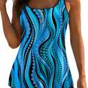 Women Tankini Swimsuit with Shorts - Flowy Two Piece Swimsuits Tummy Control Bathing Suits 2025 Swimwear (L)