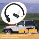 56027865AB Engine Crank Crankshaft Position Sensor Compatible with Jp Wrangler TJ Cherokee Do-dge Dakota 1997-2004, 56027865, SU3026, 56027866, 56027867AB, 5S1717, PC169, 1802-247746