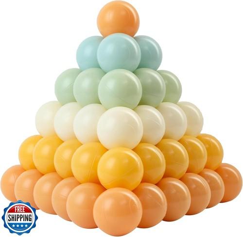 Ball Pit Balls, Safe Non-Toxic BPA-Free Crush-Proof Plastic Balls for Toddlers, Gift for Kids Birthday & Christmas, for Indoor Playpens, Party Decorations & Amusement Activities