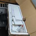 Over The Toilet Storage Cabinet with 7 Shelves, Imitation Walnut Grain Above Toilet Bathroom Organizer with Toilet Paper Holder Stand, Space Saver for Restroom, Laundry, Bathroom (White) (32" W x 9.8" D x 65" H)