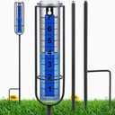 Rain Gauge, 7" Freeze Proof rain Gauge Outdoor Best Rated, Rain gauges for Yard with Stake,Large Clear Numbers and Adjustable Height -Decorative rain Measure Gauge for Garden, Deck, Lawn