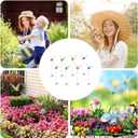 8 Pack Dragonfly Clip, 3D Dragonfly Garden Stakes Decor, Garden Decor with Sticks Plastic Dragonfly Decoy Stakes Decoration Ornaments Accessory for Gardening Patio Yard