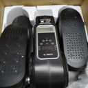 Under Desk Elliptical Machine, Electric Leg Exerciser as Seen on Tv for Seniors, Quiet Portable Seated Pedal Exerciser with Remote Control, 12 Speeds, Auto & HR Mode for Home Office