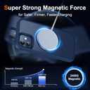 Multi-in-1 [Magnetic+ Kickstand+ Ring Holder] for iPhone 12/12 Pro Case, Compatible with MagSafe, 360 Rotatable Stand with Military Shockproof Silicone Frame Protection Magnetic Cover, Blue