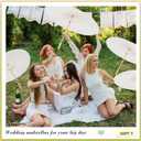 Sadnyy Paper Umbrellas Paper Decorative Chinese Japanese Parasol Umbrella DIY Oiled Painting Umbrellas Crafts for Wedding Bridal Party Decor