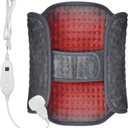 Snailax Heating Pad for Back Pain Relief, Electric Heat Pad for Period Cramps, Neck, Shoulders, 16x24, Heated Pad with Adjustable Strap, 6 Heat Levels, Auto Shut Off, Gifts