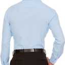 Nautica Slim Fit Mens Dress Shirts Long Sleeve Performance Polyester Fabric Wrinkle Free 4-Way Stretch (Blue, M)