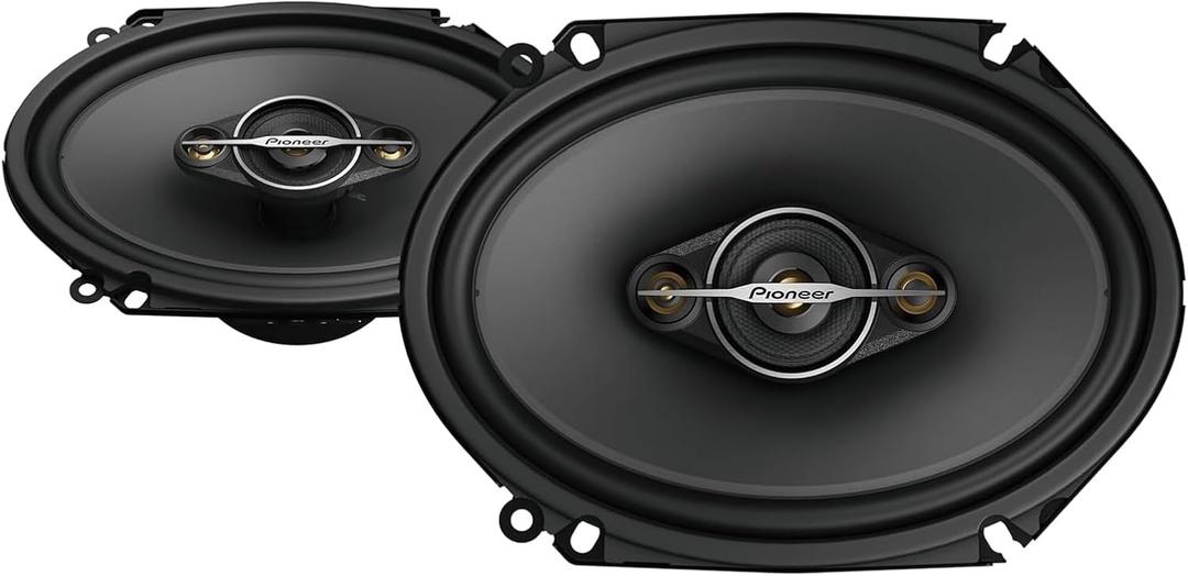 PIONEER A-Series Standard TS-A6881F 6 x 8 4-Way Speakers (Pair)  350W Max, Balanced Sound + Smooth Treble, Enhanced Bass, Great Stock Replacement