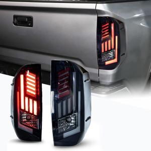 WOLFSTORM LED Tail Lights Fit for 2014-2021 Toyota Tundra, Tail Lights Assembly Replacement for Toyota Tundra Pickup,Smoked Lens