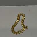 Gold Chain Dog Collar 23mm Cuban Link Dog Collar with Snap Buckle 18K Gold Plated Stainless Steel Metal Dog Chain Collars for Medium Large Dogs Includes Dog.(22") (22"(Fit Dog Neck 19"-21"))