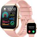 Jugeman Smart Watch for Women, 1.96" HD Smartwatch (Answer/Make Call) with Heart Rate/Sleep Monitor/Pedometer Fitness Watch 113+ Sport Modes, IP68 Waterproof Activity Tracker for Android iOS
