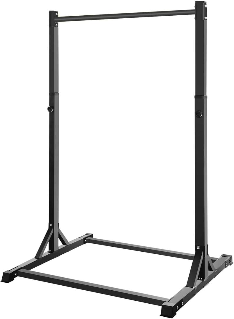 Pull Up Station, Bongkim Power Tower Portable Pullup Bar Station, Pull Up Bar for Home Gym, Pull Up Tower Station 330LBS (Black)