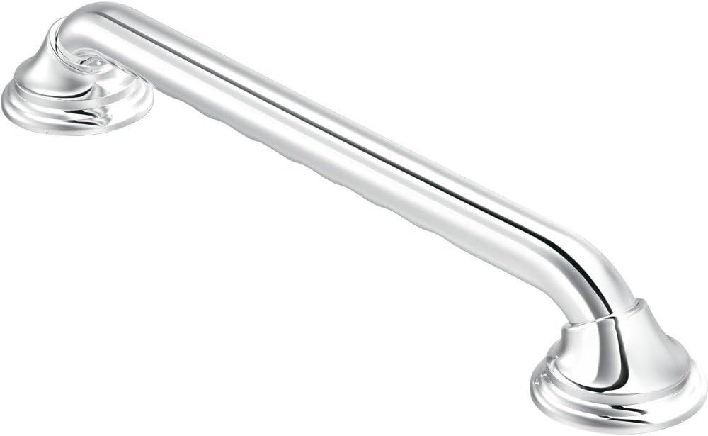 Moen R8736D3GCH Ultima Bathroom Safety 36-Inch Designer Bathroom Grab Bar with Curl Grip, Chrome